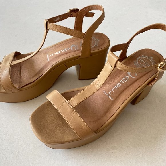 Platform Jeffrey Campbell Nude Sandals Ibiza Collection Size 8 - Picture 2 of 4